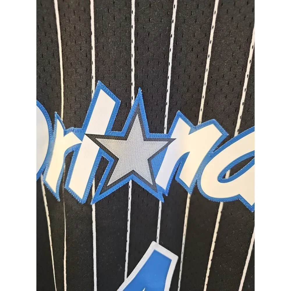 NBA Adidas HWC Orlando Magic Penny Hardaway Jersey #1 Men Size Small Pinstripes